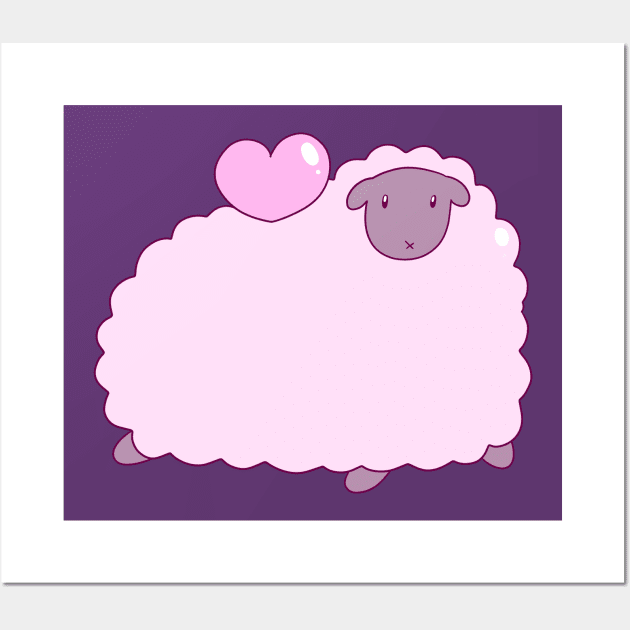 Love Sheep Wall Art by saradaboru